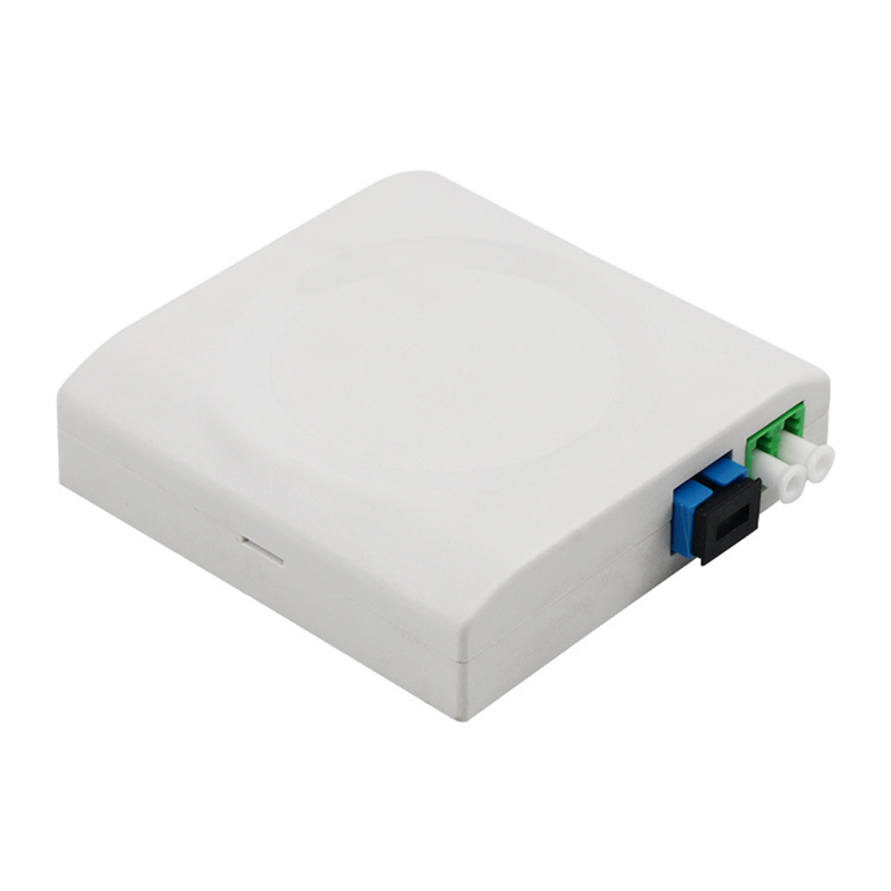 2 Port Fiber Optic Wall Socket Mini FTTH Box Fiber Face Plate FS - 2A