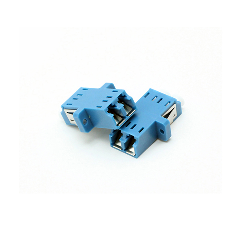 LC Duplex Adapters Inner Shutter full Flange Fiber Optic Adapter