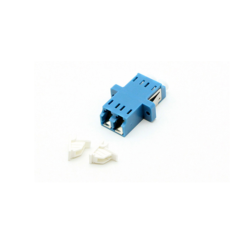 LC Duplex Adapters Inner Shutter full Flange Fiber Optic Adapter