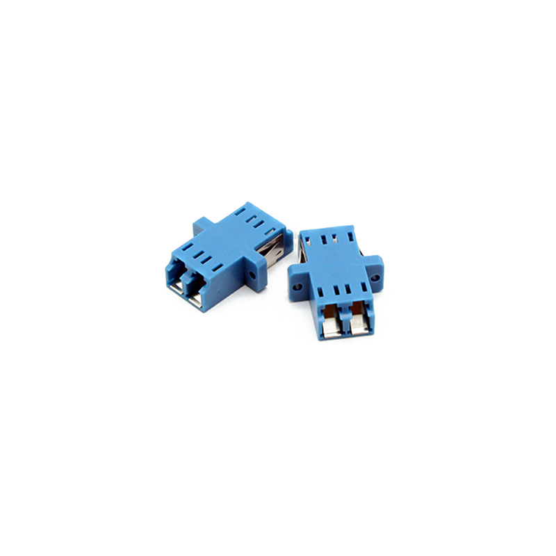 LC Duplex Adapters Inner Shutter full Flange Fiber Optic Adapter