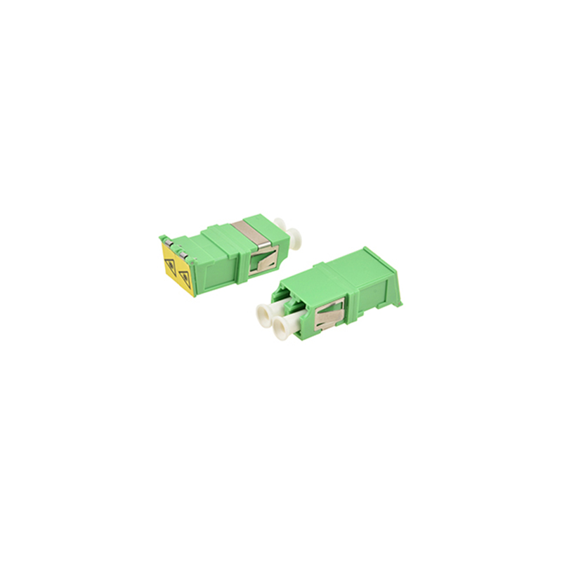 LC Duplex Adapters Integrated Outer Shutter Fiber Optic Adapter