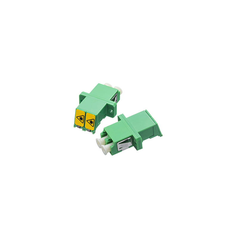 LC Duplex Adapters Integrated Outer Shutter Fiber Optic Adapter