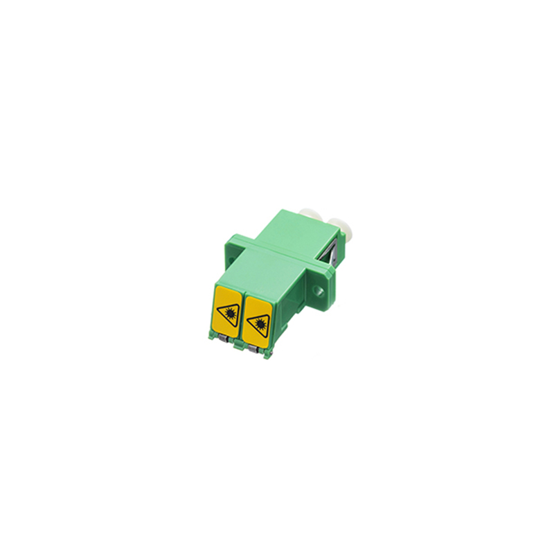 LC Duplex Adapters Integrated Outer Shutter Fiber Optic Adapter