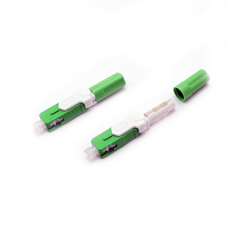 High quality FTTH SC APC Fast Install Connector wtih Ceramic V groove