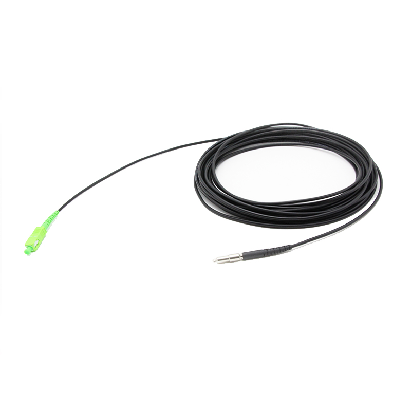 Pullable PRE-CONNECTORIZED Mini SC FAST FTTH Drop Cable 3.0mm TPU Jacket Black